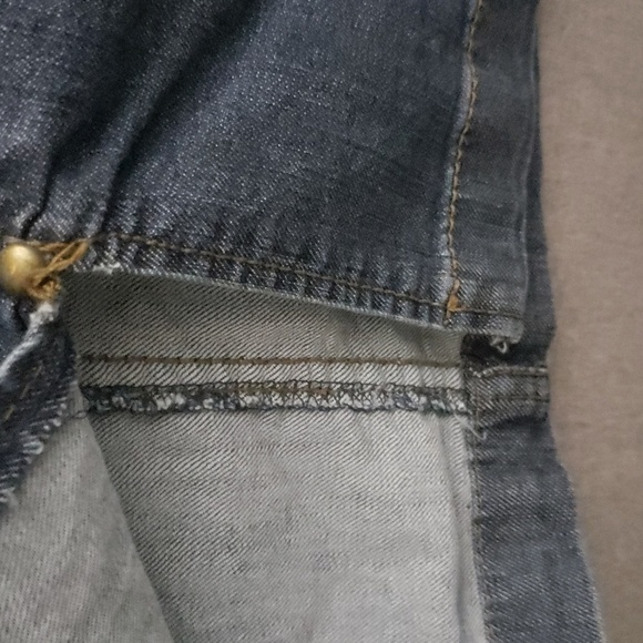 DKNY Ruched skirt women's sz 3 jean unique ruched back 5" back slit Sexy… - Picture 13 of 16